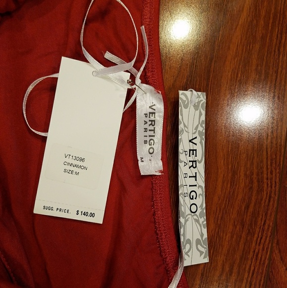 **SALE**Vertigo Paris Halter Cinnamon Halter Size Med - Picture 5 of 8